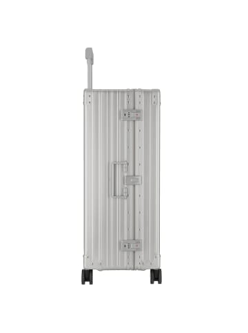 Aleon Traveler Macro 4-Rollen Trolley Aluminium 77 cm mit Kleidersack platinum 1