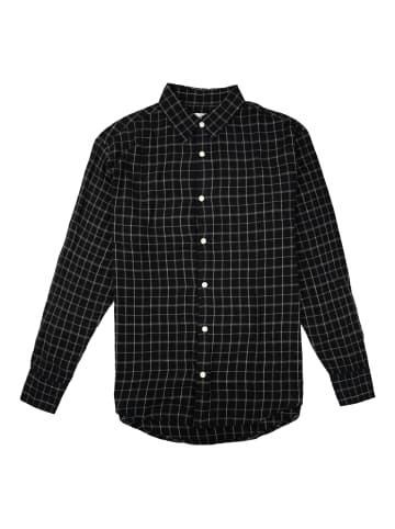 Jack and Jones Flanellhemd JCOCOVER Checked Flannel Shirt LS in Schwarz