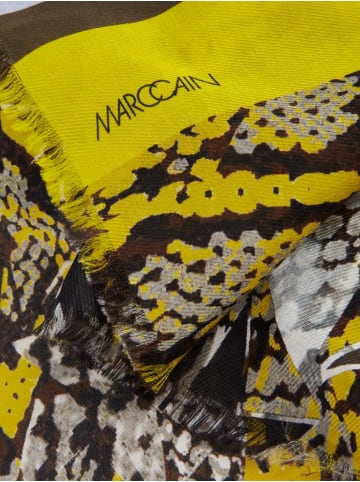 MARC CAIN Schal im Print-Mix in Gelb