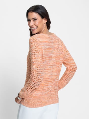 WITT WEIDEN Pullover in ecru-apricot-meliert