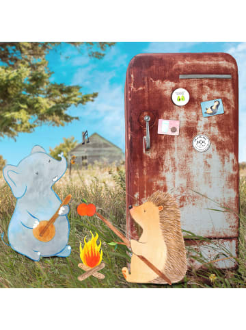 Mr. & Mrs. Panda Magnet für Kühlschrank Avocado Pärchen mit Spruch in Weiß