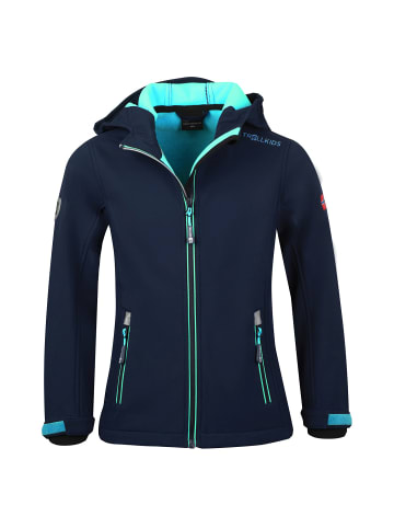 Trollkids Softshelljacke "Trollfjord" in Dunkelblau
