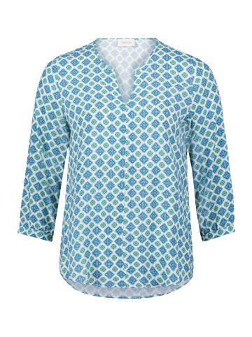 CARTOON Casual-Bluse mit Muster in Blau/Grün