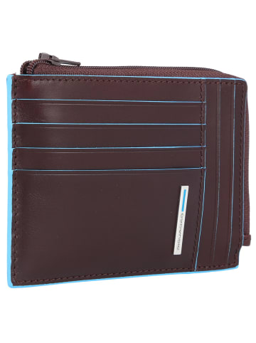 Piquadro Blue Square Kreditkartenetui RFID Leder 12 cm in mahogany