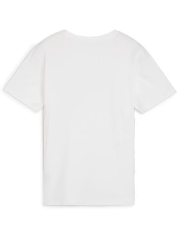 Puma T-Shirt "TeamRISE Logo Jersey Cotton Jr" in Weiß