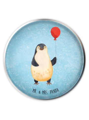 Mr. & Mrs. Panda Stöpsel Pinguin Luftballon ohne Spruch in Eisblau
