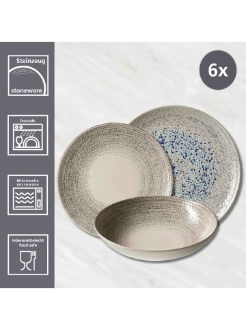 Ritzenhoff & Breker 18er Set Teller-Set Rimini grau in grau