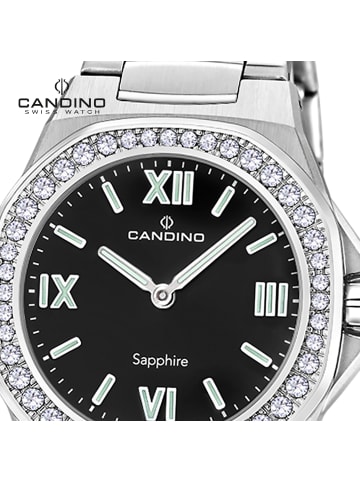 Candino Analog-Armbanduhr Candino Elegance silber mittel (ca. 34mm)
