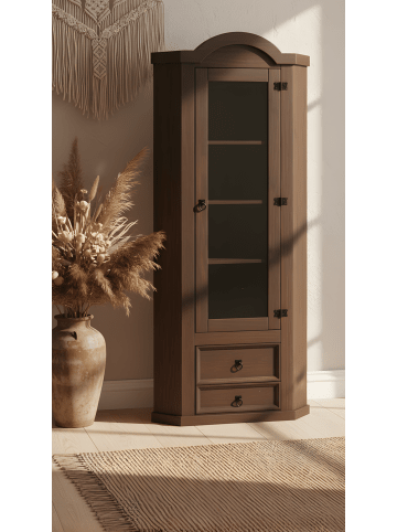 ebuy24 Eckschrank New Mexico Braun 57 x 51 cm