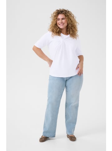 KAFFE curve T-shirt KCeloisa in Optical White