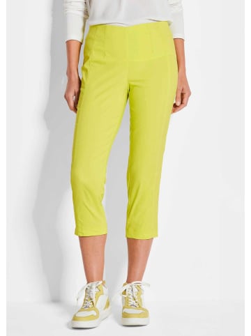 GOLDNER 7/8-Bengalinhose Schlupfhose LOUISA mit Steppnähten in hellgrün