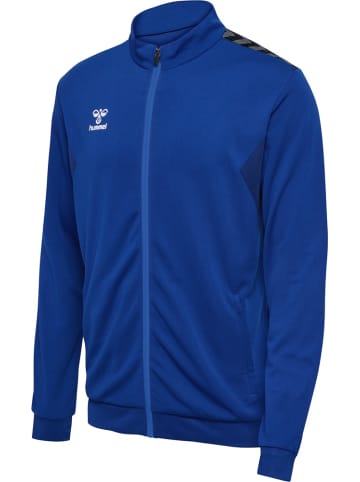 Hummel Trainingsjacke "Hmlauthentic Pl Zip Jacket" in Blau