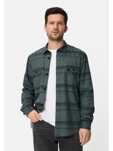 Camel Active Langarmhemd aus reiner Baumwolle in Tintenblau