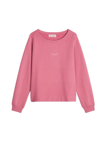 Marc O'Polo DfC Sweatshirt relaxed garment-dyed in Berry Rose