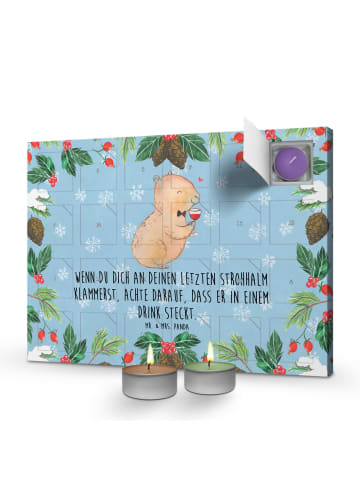 Mr. & Mrs. Panda Duftkerzen Adventskalender Capybara Wein mit Sp... in Eisblau