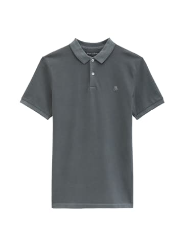 Marc O'Polo Poloshirt Piqué shaped  garment-dyed in Grey Morn