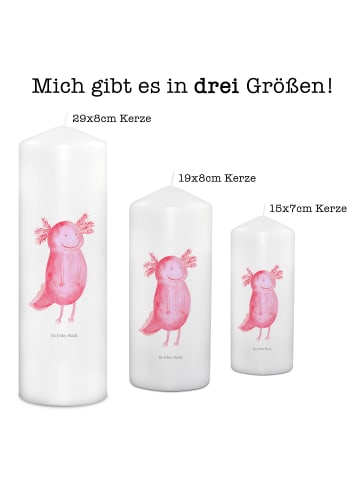Mr. & Mrs. Panda Kerze Axolotl Glücklich ohne Spruch in Weiß