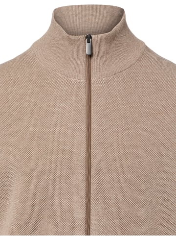 Nils Sundström Strickjacke in camel sand - 0003