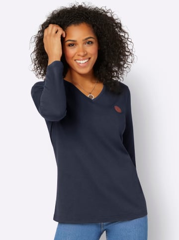 WITT WEIDEN Langarmshirt in marine