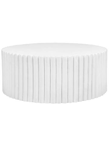 Beliani Couchtisch POZZA in Weiß - (W) 117 x (H) 42 x (L) 117 cm