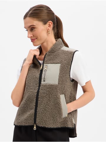 Mos Mosh Weste MMRowe in khaki - 0002