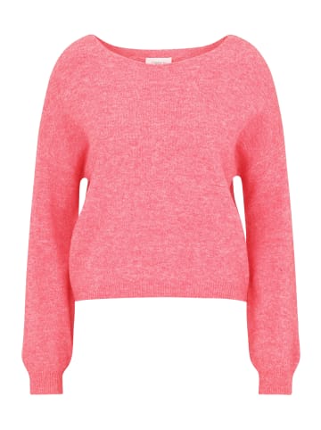 CARTOON Strickpullover mit Rundhalsausschnitt in Bright Red Melange
