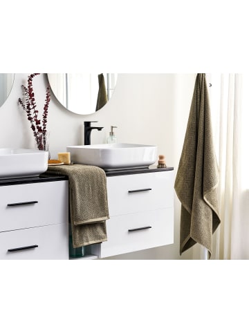 Beliani 2er-Set Handtuch MITIARO in Grün