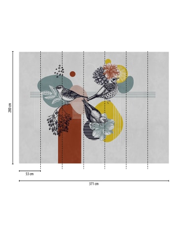 A.S. Création Tapete Art Deco Birds in Pastell 