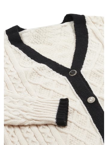 CARNEA Damen Strickjacke in Wollweiss