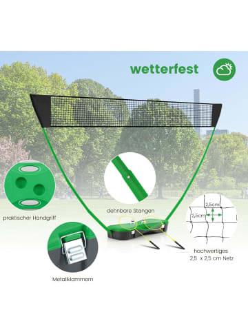 COSTWAY Badminton Netzständer in Grün