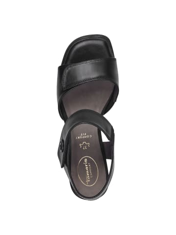 Tamaris COMFORT Sandalette in BLACK NAPPA