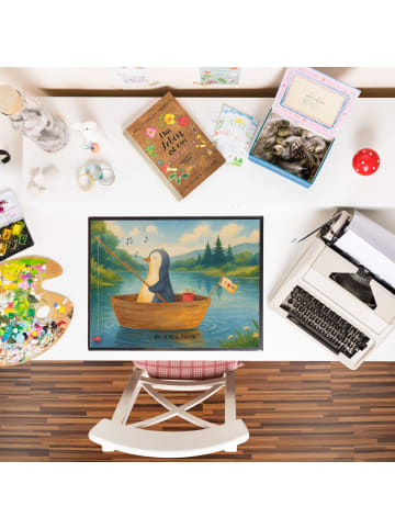 Mr. & Mrs. Panda schreibtischunterlage Pinguin Angelboot Design ... in Weiß