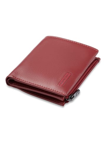 Roncato Detroit Geldbörse RFID Schutz Leder 8 cm in burgundy