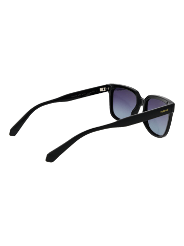 Polaroid Unisex Sonnenbrillen Rechtwinklig Schwarz