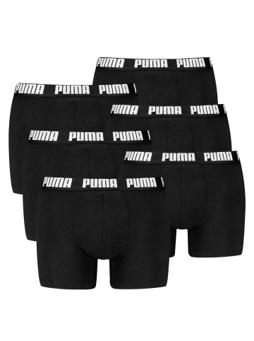 Puma Boxershort 6er Pack in Schwarz/Weiß