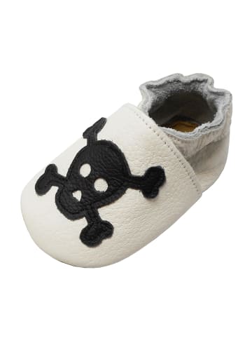 Yihakids Baby Krabbelschuhe aus Leder, weiche Lauflernschuhe mit rutschfester Sohle 