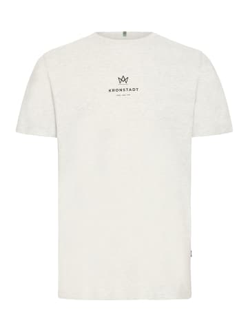 Kronstadt Rundhalsshirt KSMccarto in Grau