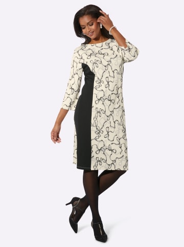 WITT WEIDEN Jerseykleid in champagner-graphit-bedruckt