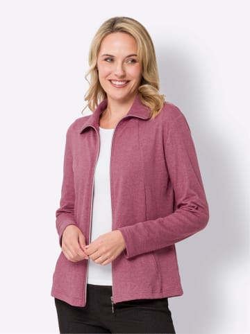 Sieh an! Sweatjacke in malve-meliert