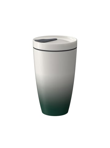 like. by Villeroy & Boch Becher Green Coffee To Go in weiß|grün