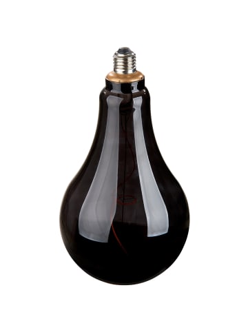 GILDE Glühbirne "Bulb" in Schwarz - H. 30 cm - D. 18 cm