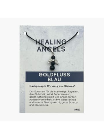 JOJO Handelsagentur Nonbook - Goldfluss blau Minicard Healing Angels
