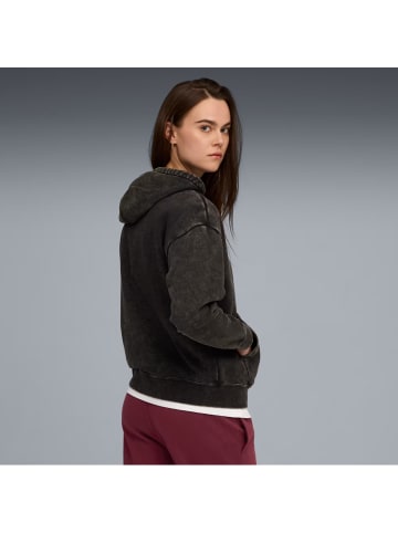 Puma Elevated Relaxed Wash mit Kägurutaschen in Schwarz
