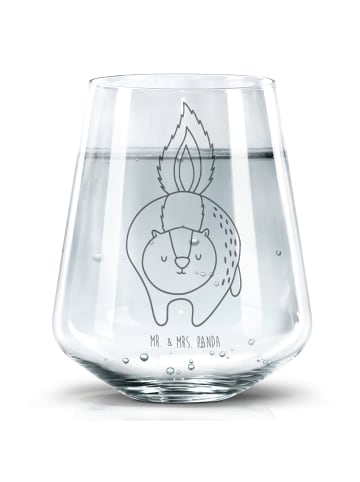 Mr. & Mrs. Panda Trinkglas Stinktier Angriff ohne Spruch in Transparent