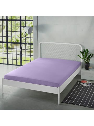 Erwin Müller Single-Jersey Spannbettlaken Freising in flieder