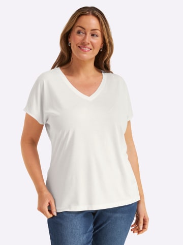 sheego Halbarmshirt in weiß