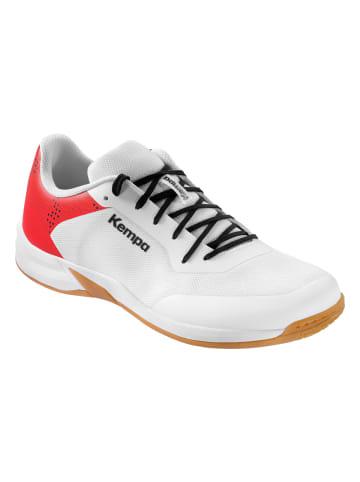 Kempa Hallen-Sport-Schuhe Kourtfly Three in weiß/rot