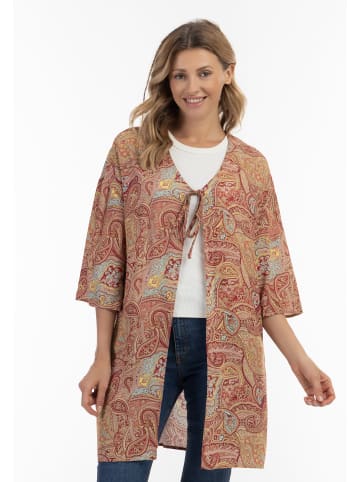 usha FESTIVAL Damen Kimono in Bordeaux Mehrfarbig