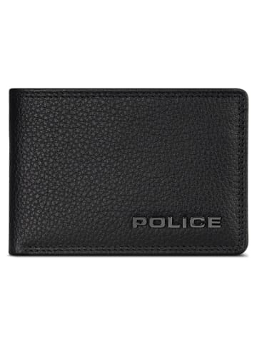 Police Geldbörse RFID Schutz Leder 10.5 cm in black