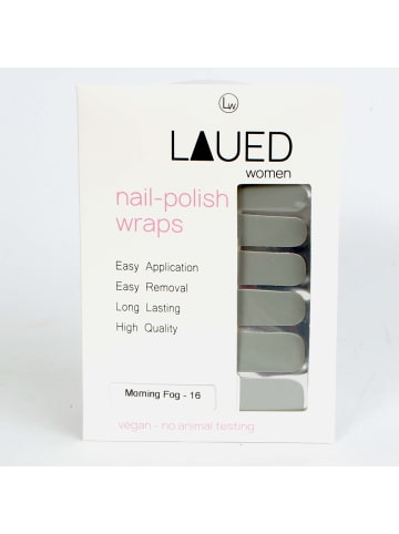 VARGU LAUED vegane Nagelfolien solid statement in Morning Fog